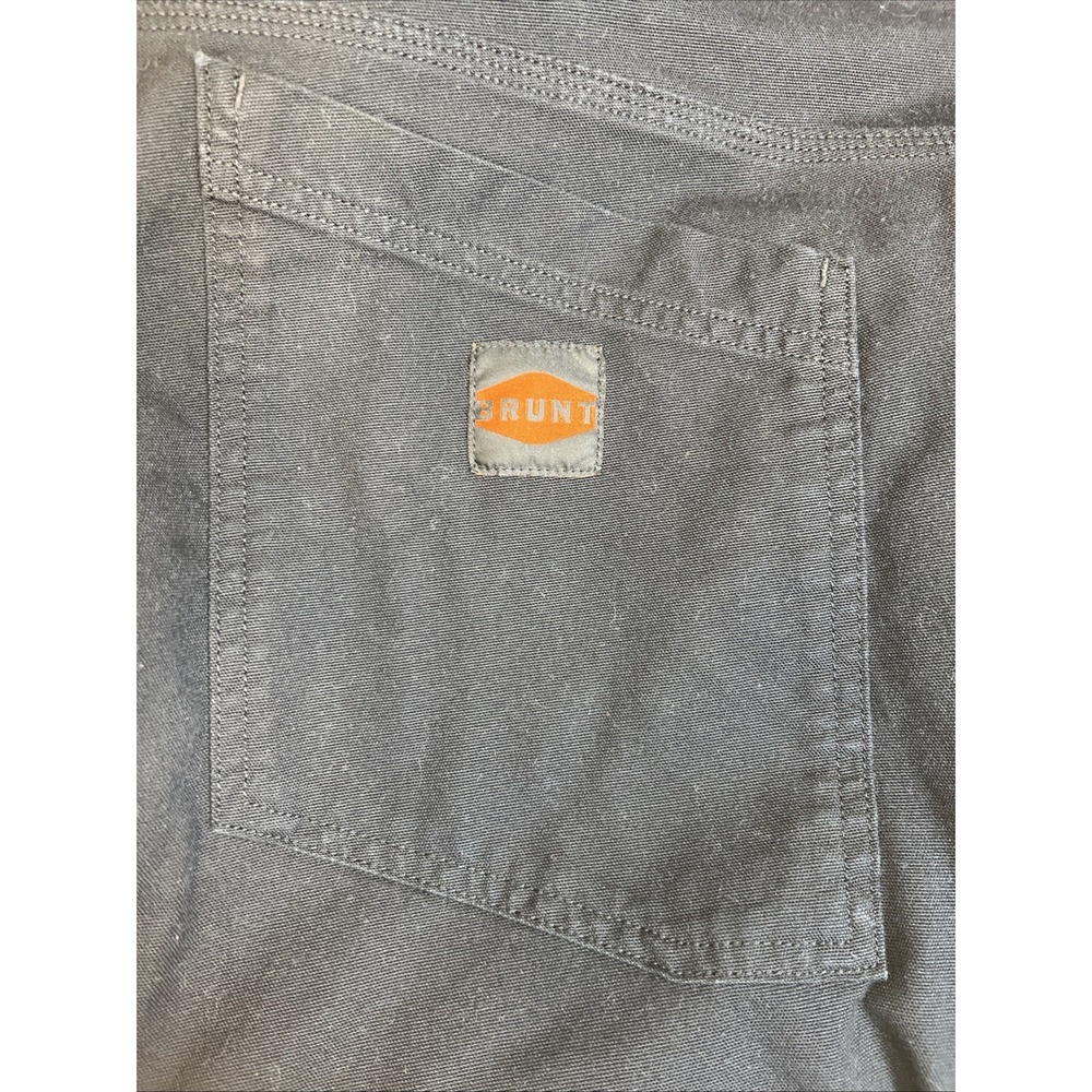 BRUNT Martin Work Pant 44x30 Black Stretch DWR Durable Workwear Reinforced Cuff - Picture 8 of 16